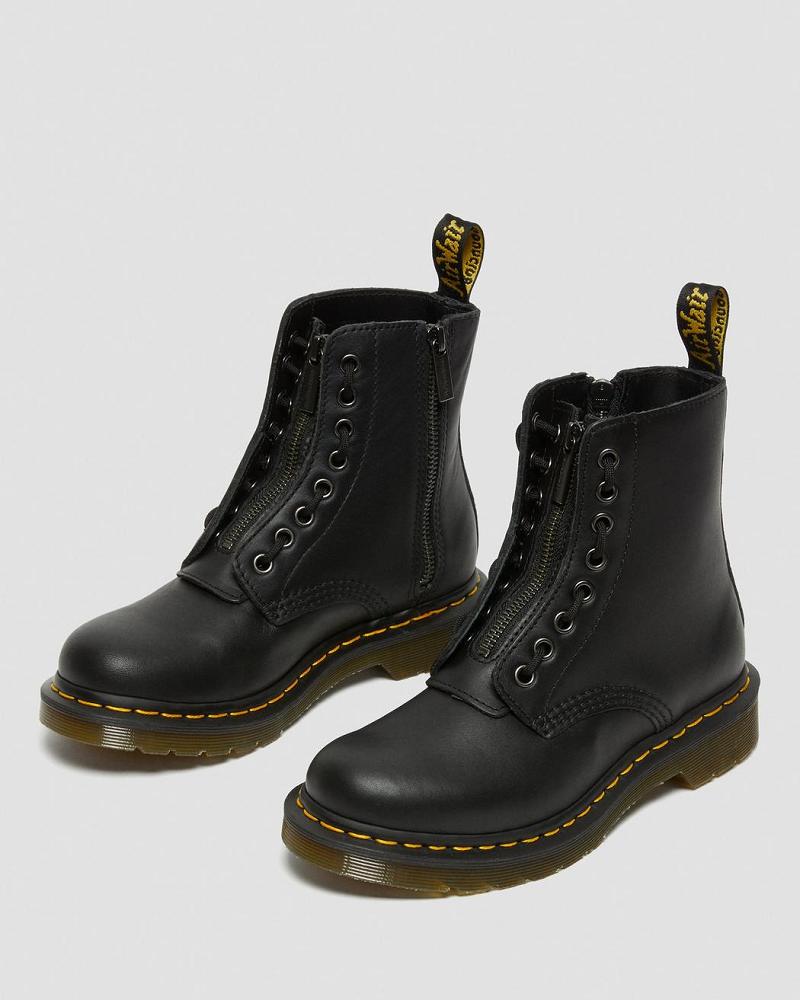 Women's Dr Martens 1460 Pascal Nappa Winter Boots Black | AU 289PJJ